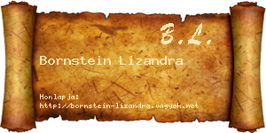 Bornstein Lizandra névjegykártya